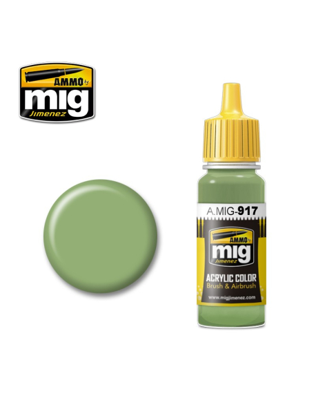 AMMO by Mig A.MIG-917 Модельна акрилова фарба Light Green AMMO by Mig A.MIG-917 Модельна акрилова фарба Light Green