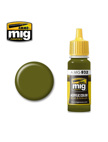 AMMO by Mig A.MIG-932 Модельна акрилова фарба Russian Green Base AMMO by Mig A.MIG-932 Модельна акрилова фарба Russian Green Base