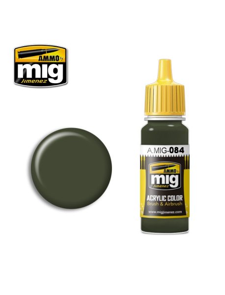 AMMO by Mig A.MIG-084 Модельна акрилова фарба NATO Green AMMO by Mig A.MIG-084 Модельна акрилова фарба NATO Green