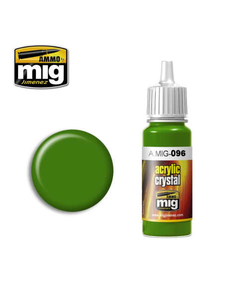 AMMO by Mig A.MIG-096 Лак модельний зелений Crystal Periscope Green 17 мл.
