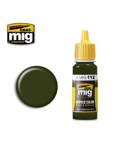AMMO by Mig A.MIG-112 Модельна акрилова фарба British Olive Drab '44-45 AMMO by Mig A.MIG-112 Модельна акрилова фарба British Olive Drab '44-45
