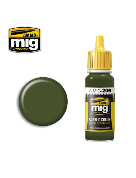 AMMO by Mig A.MIG-0206 Модельна акрилова фарба UK Dark Green