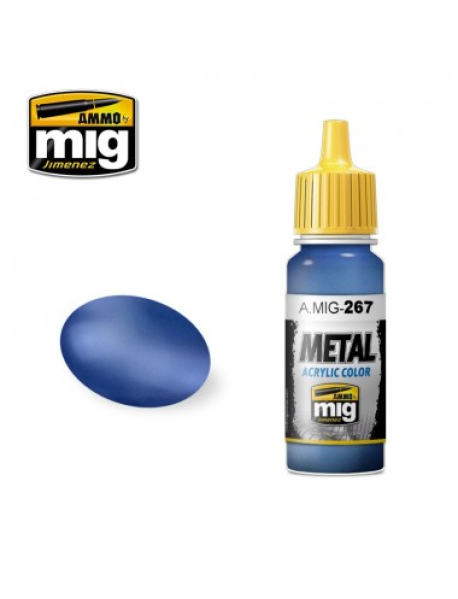 AMMO by Mig A.MIG-0267 Акрилова фарба Inflight Metallic Blue 