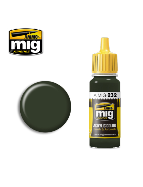 AMMO by Mig A.MIG-232 Модельна акрилова фарба RLM 70 Black Green