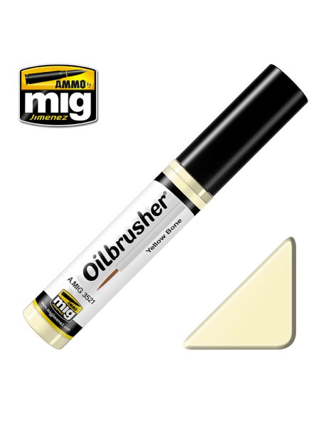 AMMO by Mig A.MIG-3521 Олійна фарба Oilbrusher Yellow Bone 10 мл. AMMO by Mig A.MIG-3521 Олійна фарба Oilbrusher Yellow Bone 10 мл.