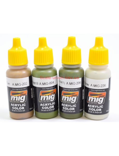 AMMO by Mig A.MIG-7205 Набір модельних фарб USAF TAC Vietnam Colors