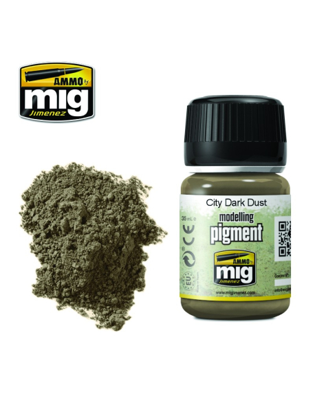 AMMO by Mig A.MIG-3028 Пігмент модельний Dark Cuty Dust 35 мл. AMMO by Mig A.MIG-3028 Пігмент модельний Dark Cuty Dust 35 мл.