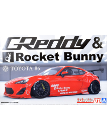 Aoshima 06186 Сборная модель автомобиля Toyota GT86 Rocket Bunny Enkei Ver.