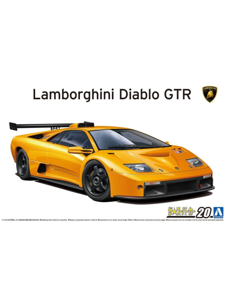 Aoshima 06446 Збірна модель автомобіля Lamborghini Diablo GTR '99