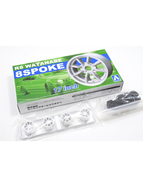 Aoshima 05243 Набір модельних дисків Watanabe RS 8-spoke R17