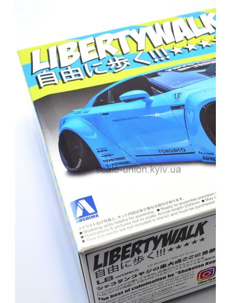 Aoshima 05402 Модель автомобиля Nissan GT-R R35 Libertywalk Ver.1