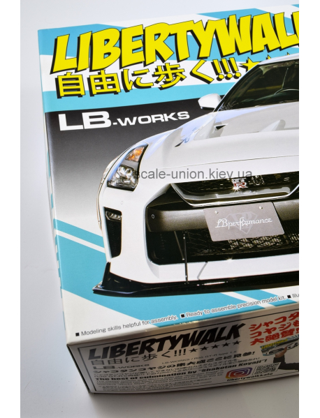 Aoshima 05590 Сборная модель Nissan GT-R Libertywalk Type 1.5 