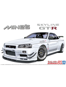 Aoshima 05986 Модель автомобиля Nissan Skyline GT-R R34 Mine's