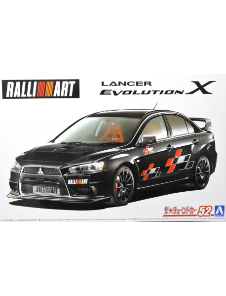 Aoshima 05987 Збірна модель автомобіля Mitsubishi Lancer Evo X RalliArt