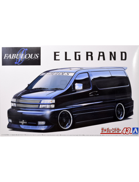 Aoshima 06530 Сборная модель автомобиля Fabulous Nissan Elgrand '00