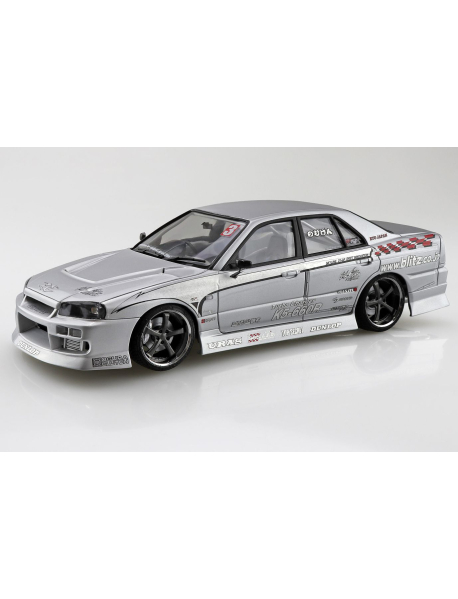 Aoshima 06877 Сборная модель URAS Nissan Skyline ER34 D1 Spec '02 Aoshima 06877 Сборная модель URAS Nissan Skyline ER34 D1 Spec '02