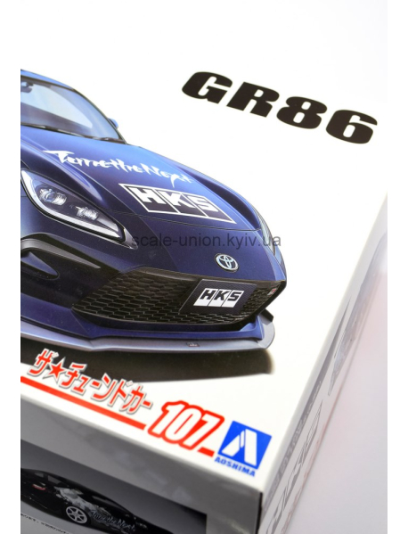 Aoshima 06923 Сборная модель автомобиля HKS Toyota GR86 Type-S
