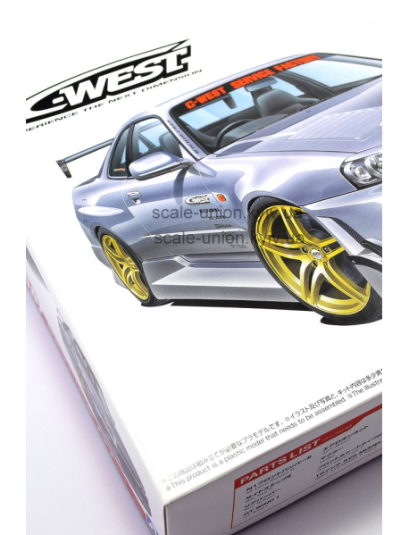 Aoshima 06990 Сборная модель автомобиля C-West Nissan Skyline GT-R R34
