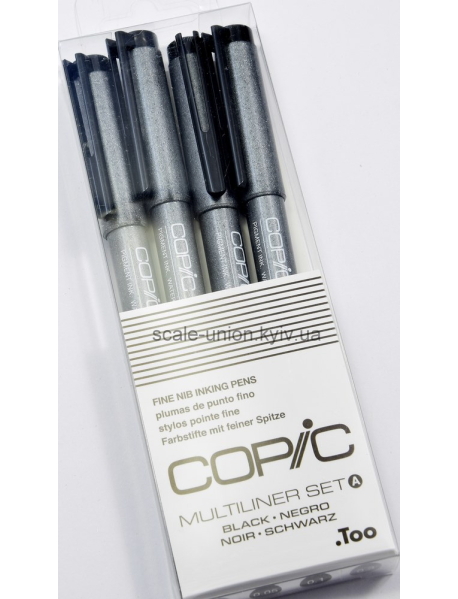 Copic Modeler 05269 Набор маркеров Fine Nib Marker Black Set