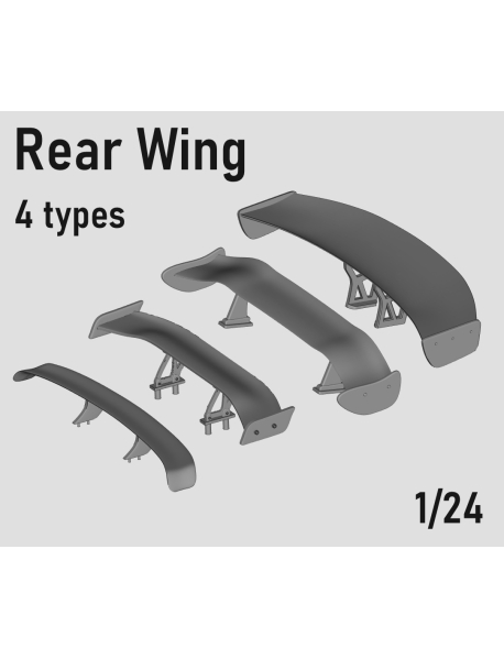 Crafty 24A082 Набір спойлерів Rear Wing Set 4 шт. Crafty 24A082 Набір спойлерів Rear Wing Set 4 шт.