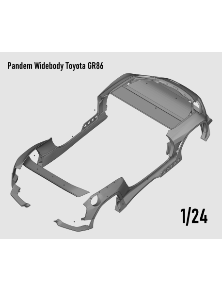 Crafty 24B011 Конверсионный набор Widebody kit Pandem V1 Toyota GR 86 (Tamiya)