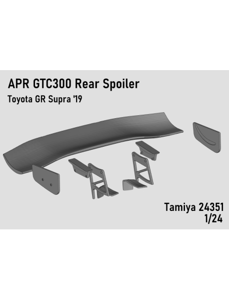 Crafty 24C003 Задний спойлер APR GTC300 GR Supra (Tamiya) Crafty 24C003 Задний спойлер APR GTC300 GR Supra (Tamiya)