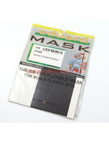 Eduard XT008 Маска-трафарет German Numbers Medium
