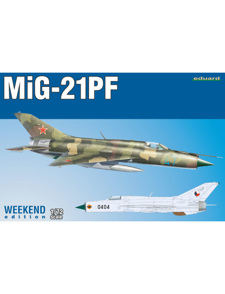 Eduard 7455 Збірна модель літака МиГ-21 ПФ (Weekend) Eduard 7455 Збірна модель літака МиГ-21 ПФ (Weekend)