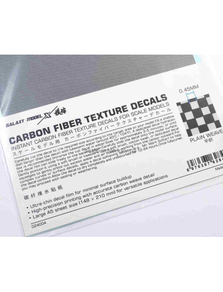 Galaxy Model G24004 Декаль под карбон Carbon Fiber Plain Square