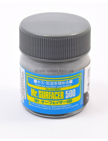 Mr.Hobby SF285 Модельная нитро грунтовка Mr.Surfacer Grey 500 40 мл.