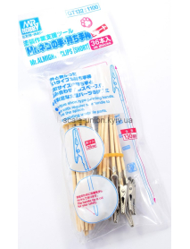 Mr.Hobby GT132 Набор зажимов-крокодильчиков Painting Clip Sticks Short 36 шт.