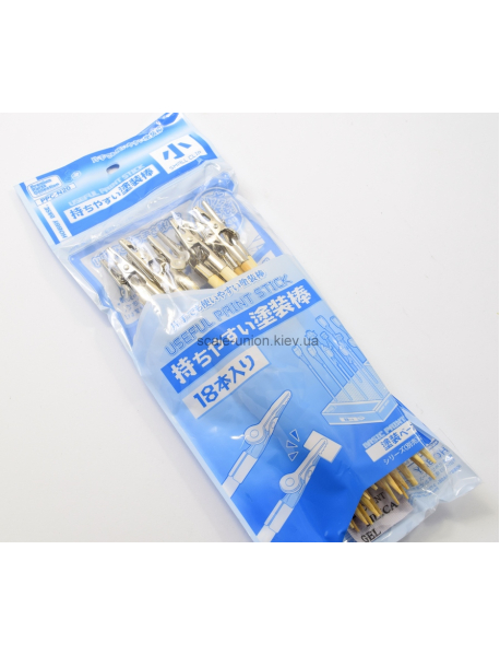 Mr.Hobby PPC-N20 Зажимы-крокодильчики модельные Useful Paint Sticks Small 18 шт.