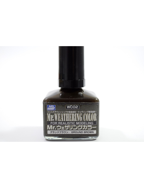 Mr.Hobby WC02 Модельна змивка коричнева Mr.Weathering Color Ground Brown 40 мл.