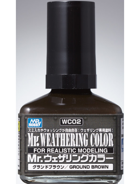 Mr.Hobby WC02 Модельна змивка коричнева Mr.Weathering Color Ground Brown 40 мл. Mr.Hobby WC02 Модельна змивка коричнева Mr.Weathering Color Ground Brown 40 мл.