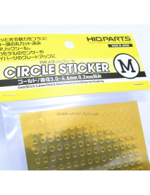 HiQParts CMS-M-GLD Наклейки Circle Masking Sticker Gold M (3-4.6 мм.)