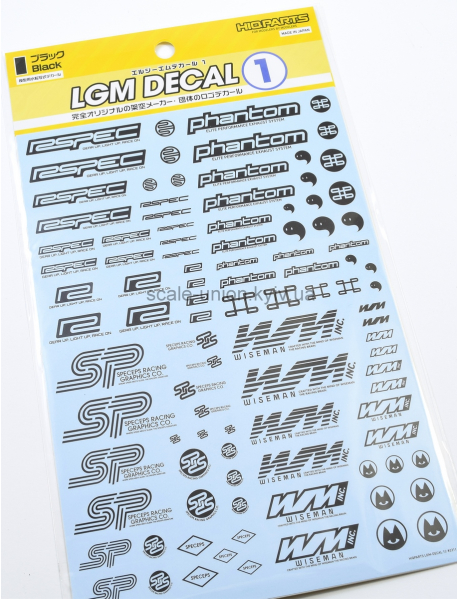 HiQParts LGM01-BK Декаль с логотипами LGM Decal 1 Black