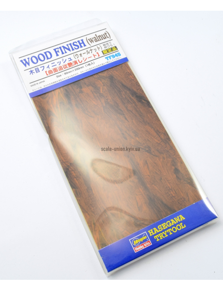 Hasegawa TF495 Наклейка кольору дерева Wood Finish Sticker (Walnut)