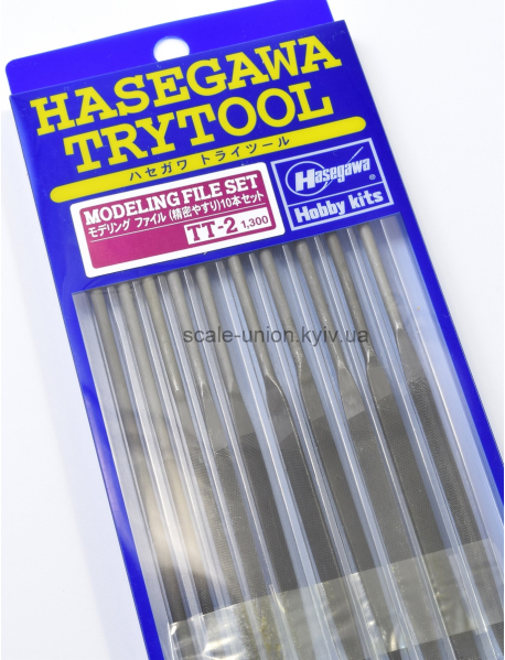 Hasegawa TT-2 Набір надфілів Modeling File Set Standard Type 10 шт.