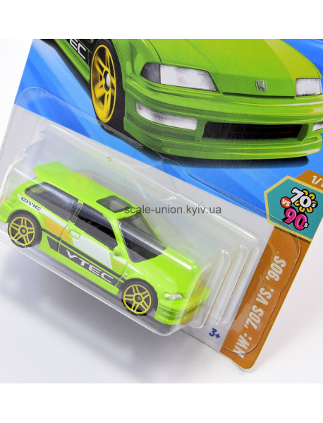 Hot Wheels FN66 Колекційна модель Honda Civic EF9 '90