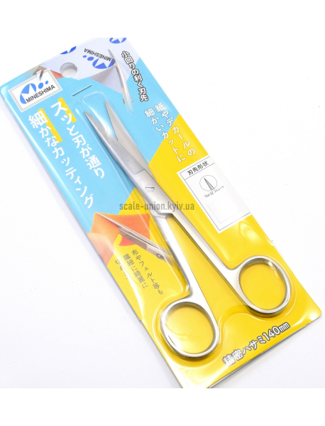 Mineshima TM-32 Ножиці для декалей прямі Exact Scissors Straight 140 мм.