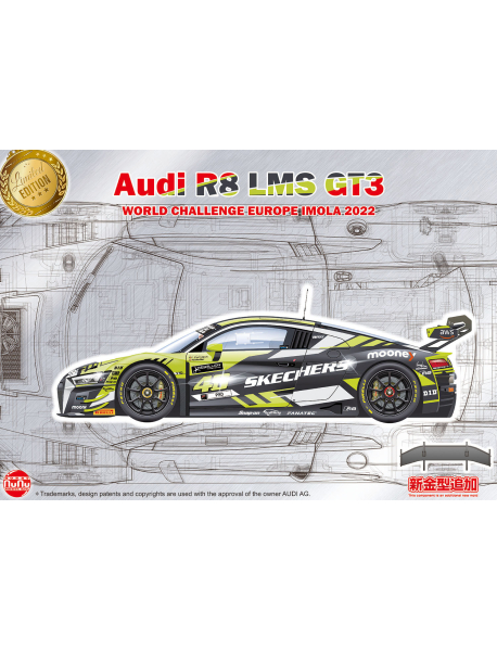 NuNu PN24044 Сборная модель автомобиля Audi R8 LMS GT3 '22 NuNu PN24044 Сборная модель автомобиля Audi R8 LMS GT3 '22