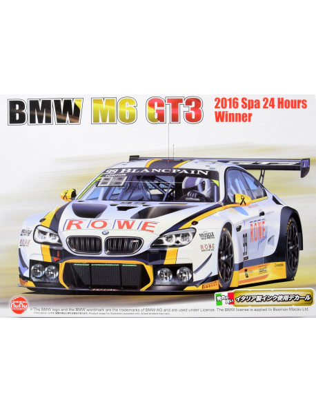 NuNu PN24001 Сборная модель BMW M6 GT3 Spa 24H '16