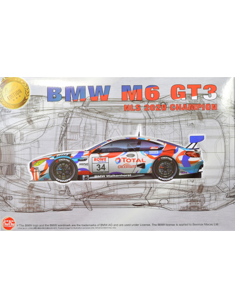 NuNu PN24042 Модель автомобиля BMW M6 GT3 2020 Nurburgring