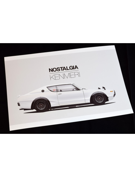 Плакат Nissan GT-R Skyline С110 Kenmery (30*45 см.)