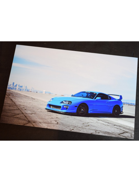 Плакат Toyota Supra A80 Blue 30*45 см.