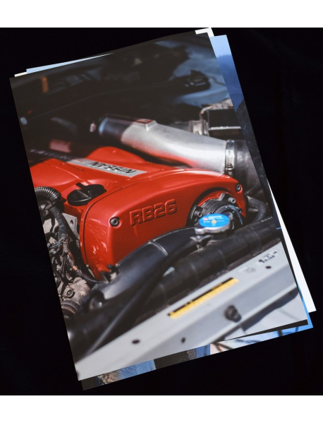 Плакат Nissan GT-R Engine RB26 (30*45 см.)