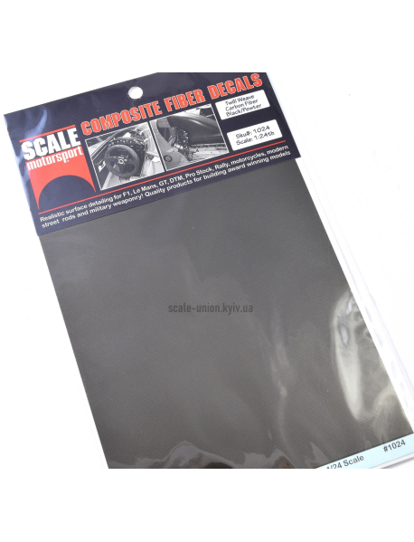Scale Motorsport SM1024 Декаль під карбон Carbon Twill Weave Black/Pewter