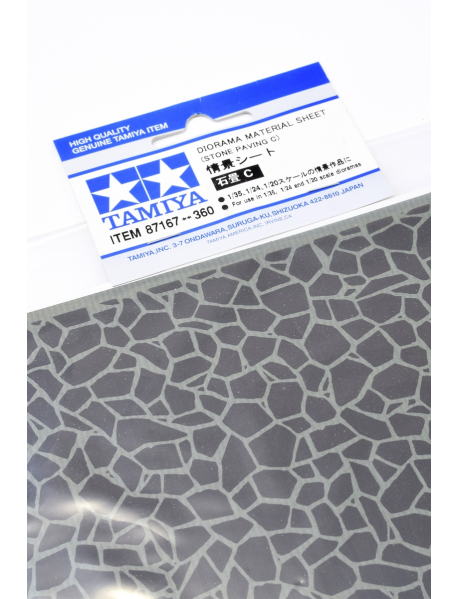 Tamiya 87167 Діорамна основа Diorama Sheet Stone Paving C