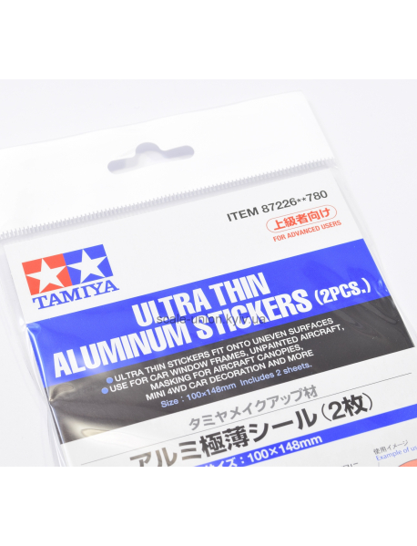 Tamiya 87226 Стикер алюминий Thin Aluminium Sticker 2 шт.