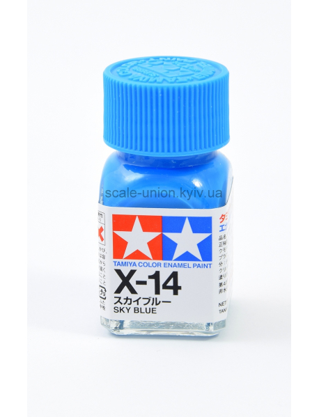 Tamiya X-14 Модельна емалева фарба Gloss Sky Blue 10 мл.